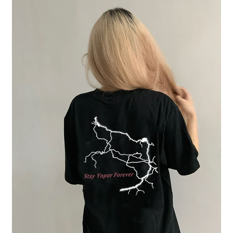 【纯棉】百搭美式宽松1155港风潮牌短袖t恤韩版休闲上衣圆领ins夏季