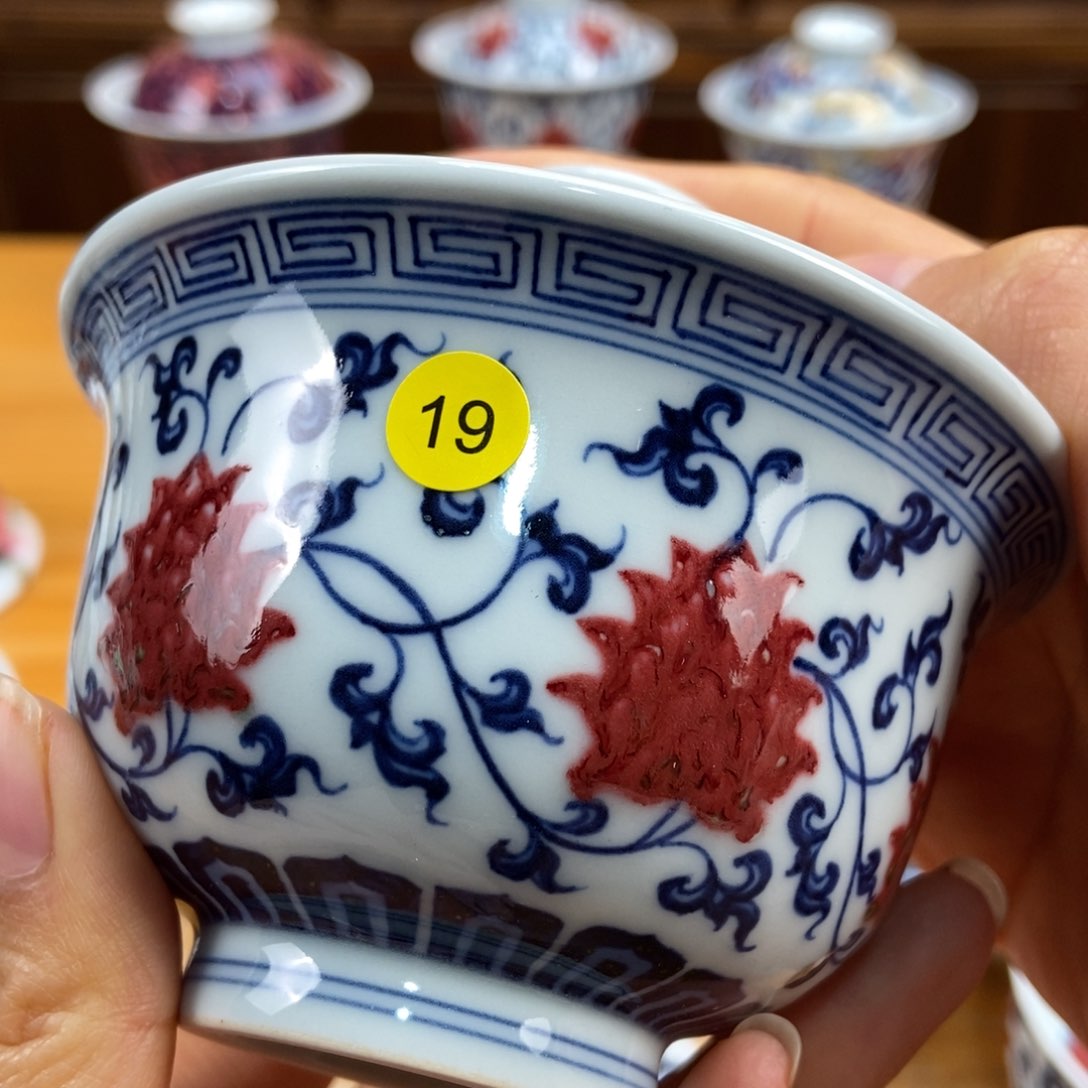 手绘现代茶具非古董