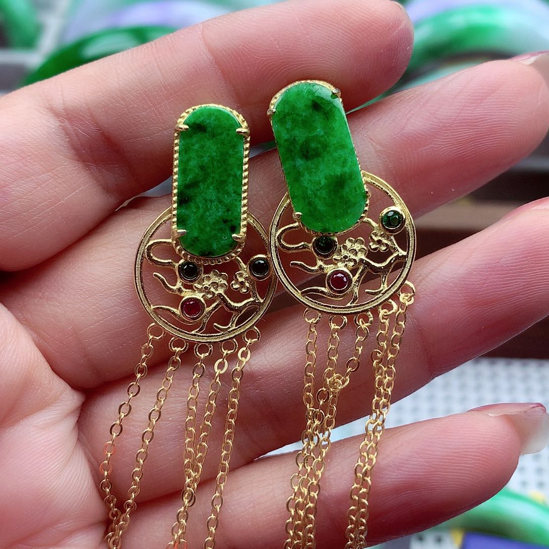 翡翠颈饰银S925镶嵌翡翠