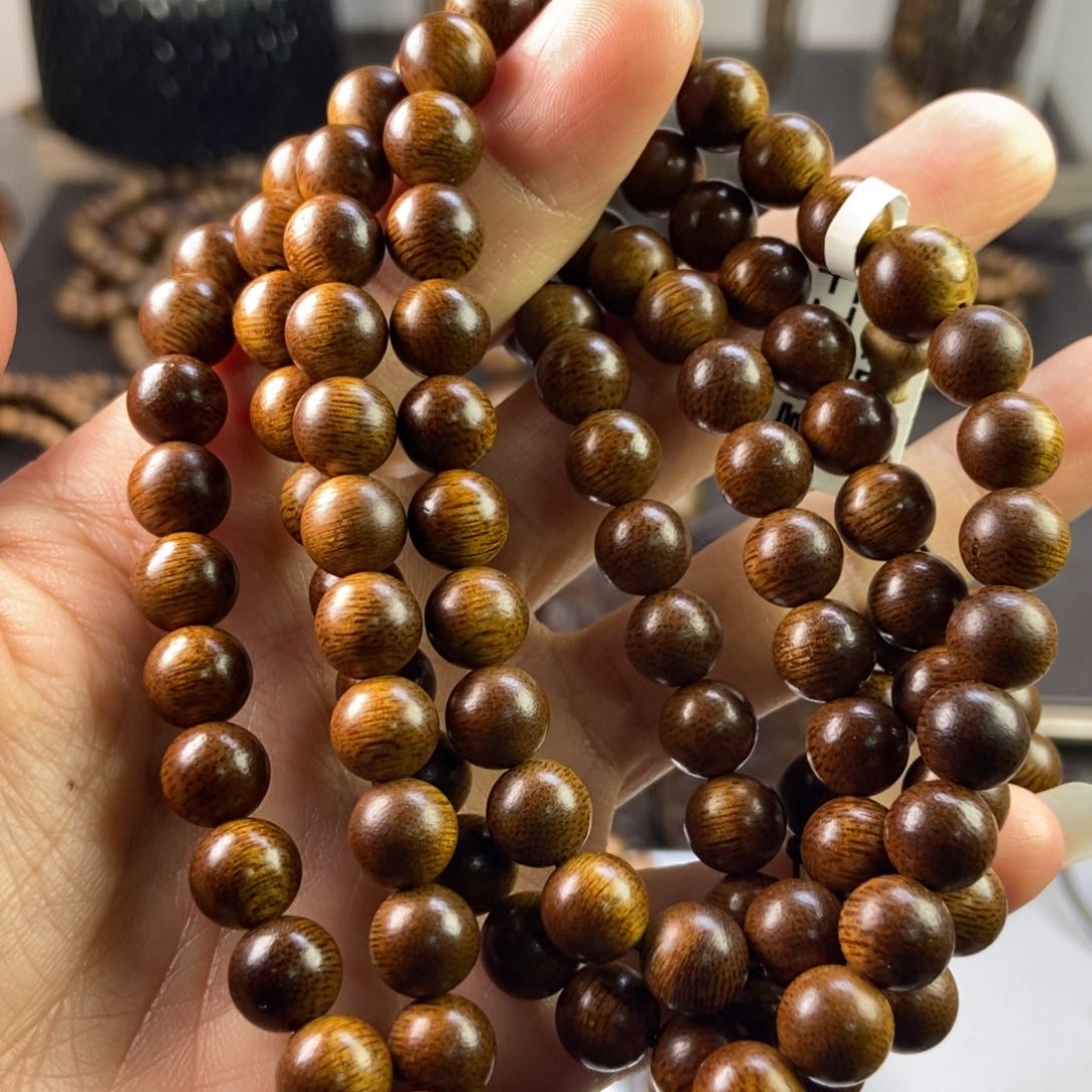 沉香手串牟*富森红土多圈0.8
