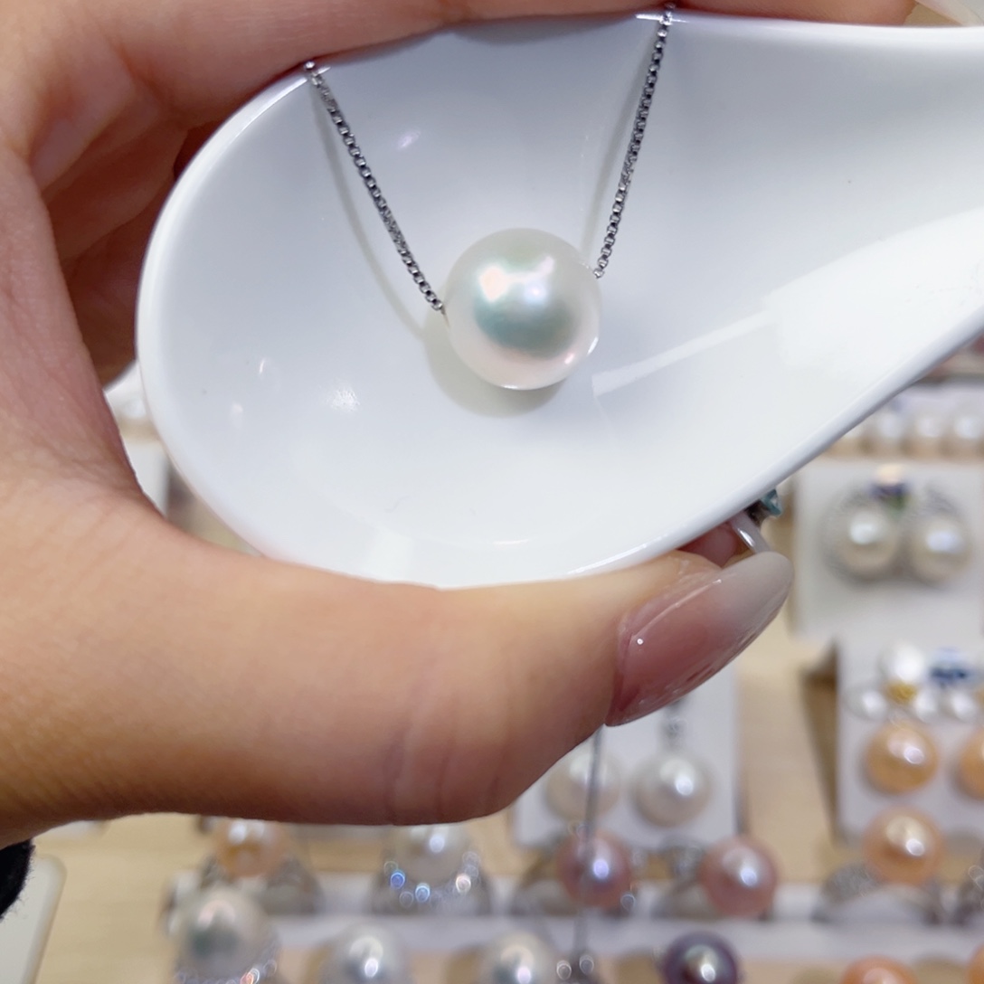 淡水珍珠颈饰银S925镶嵌