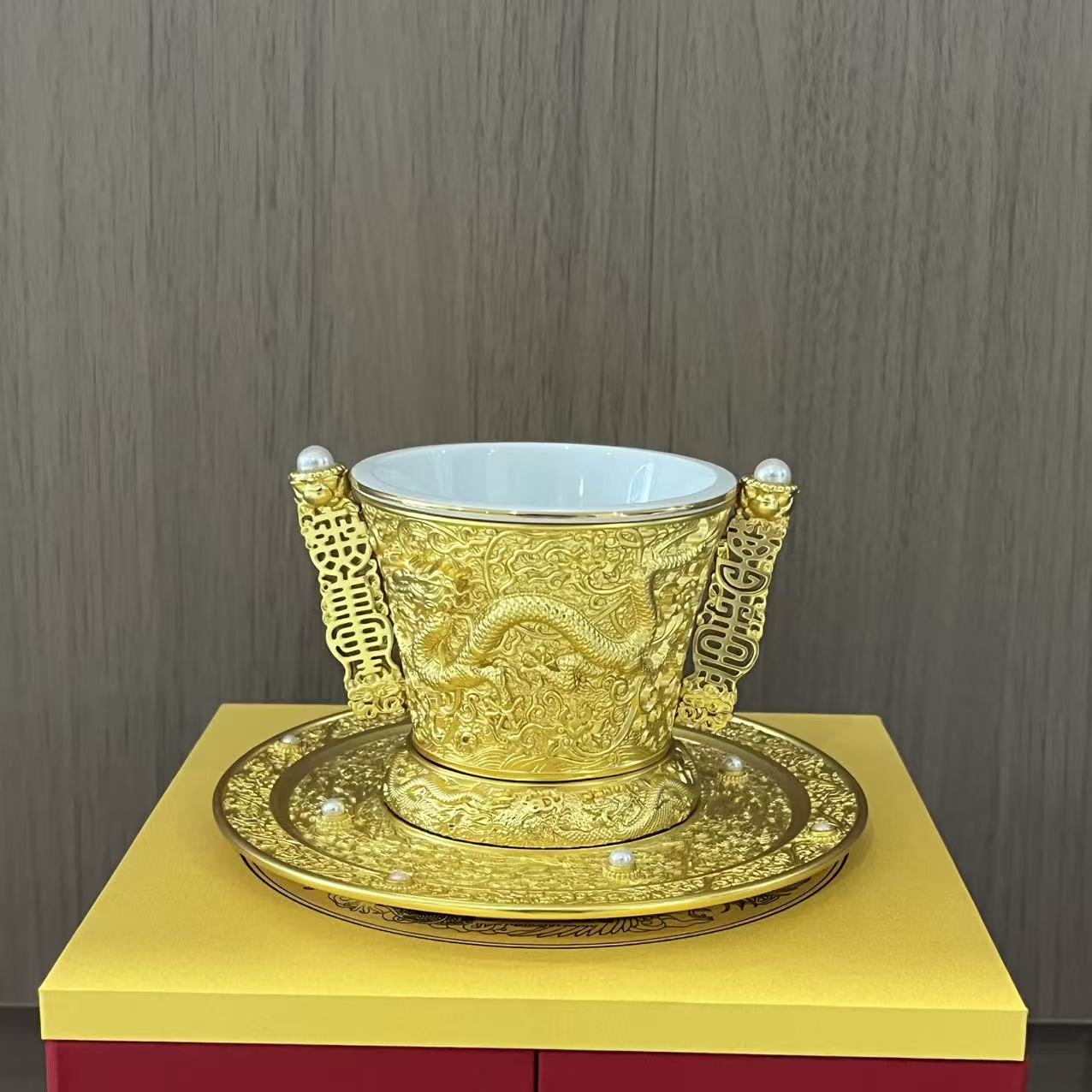 景德镇陶瓷手工手绘龙凤尊7