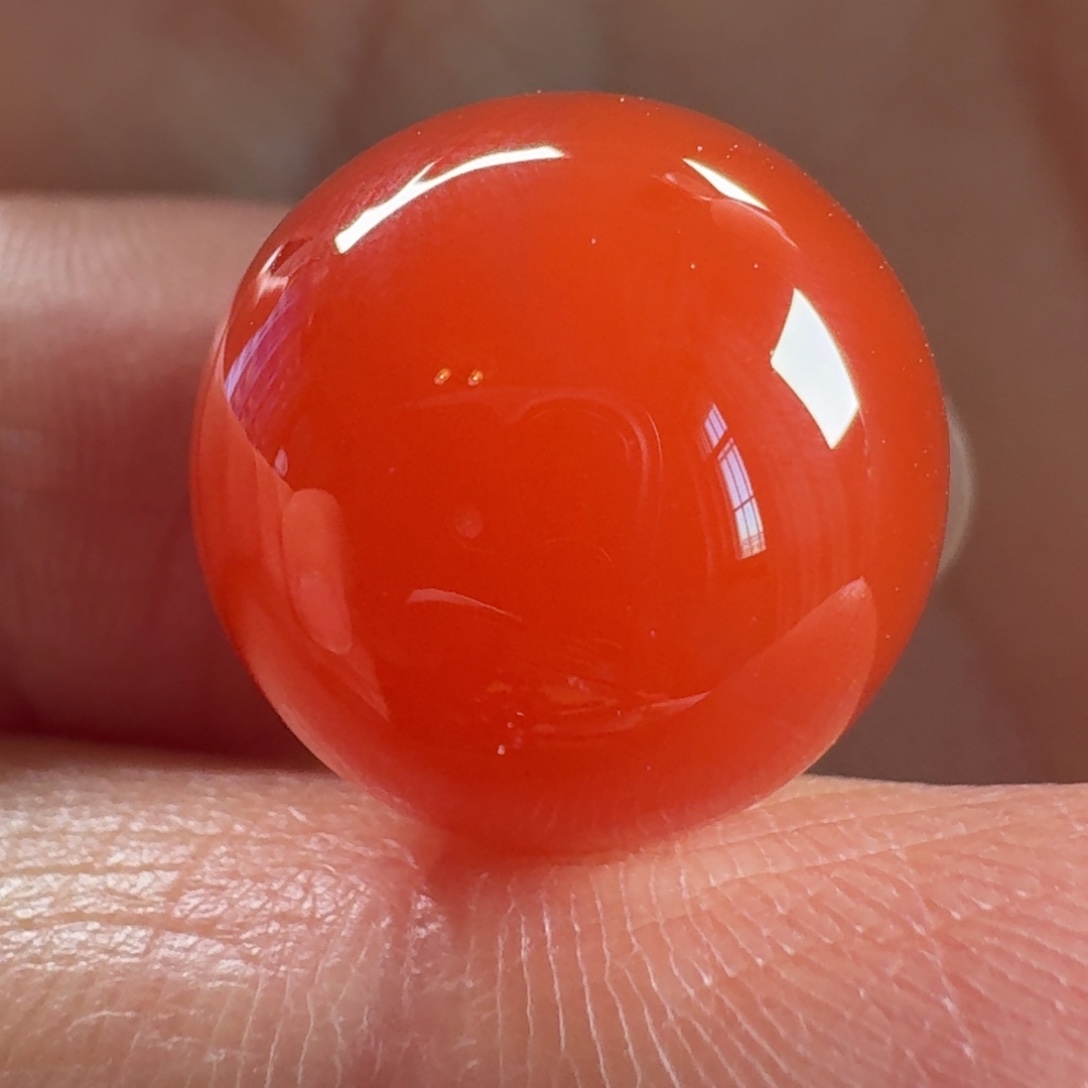 南红玛瑙未镶嵌圆珠14.7