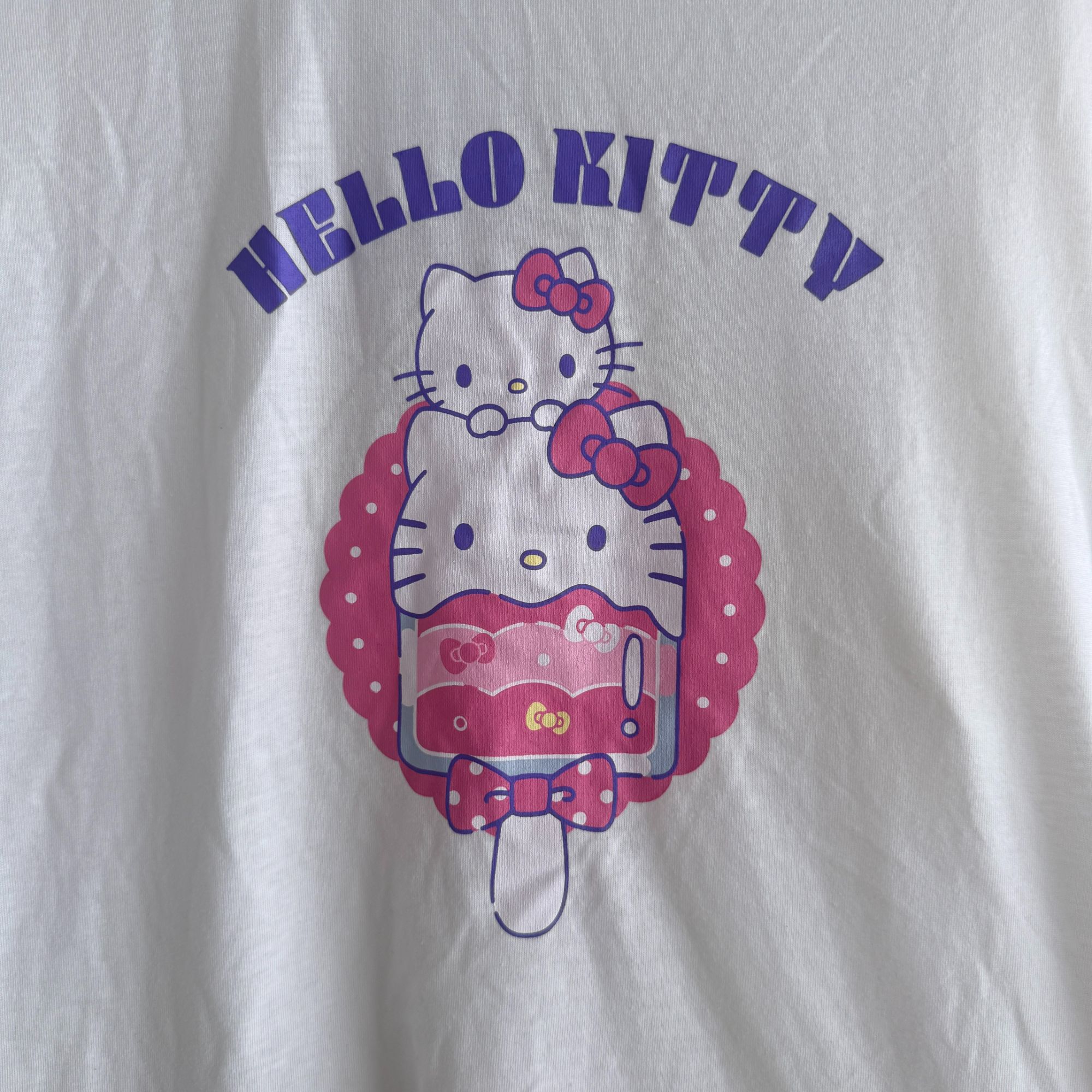 【东京限定】Hello Kitty 雪糕Kitty短袖 T恤 白色
