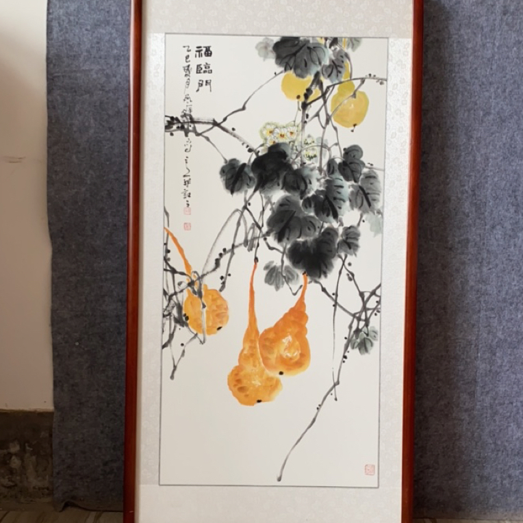 孙艺群老师作品：带框尺寸123×63厘米