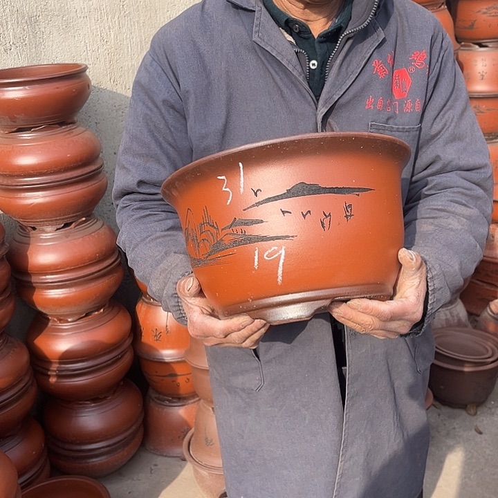 紫砂紫砂花盆也在