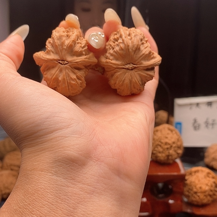 把件文玩核桃白狮子37