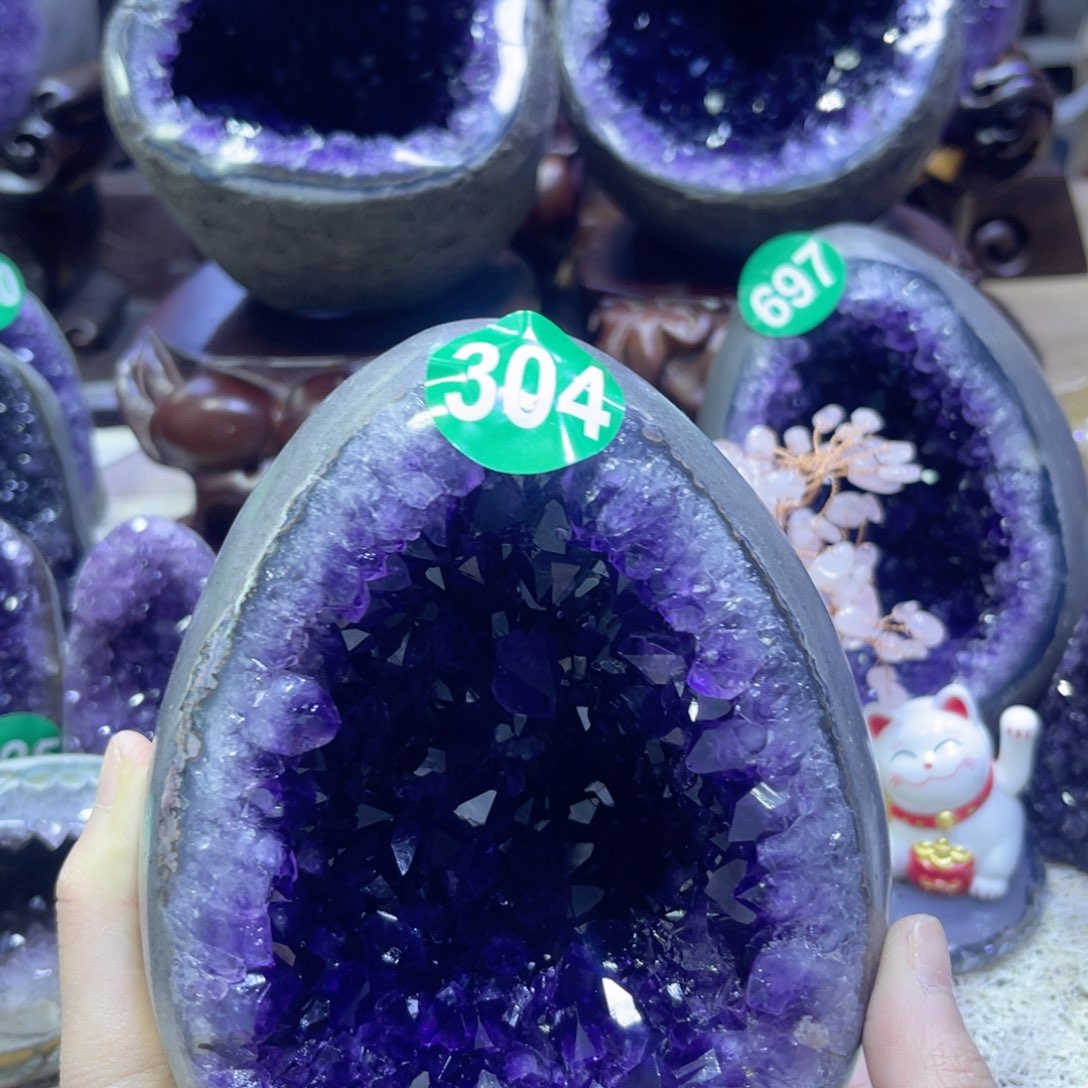 紫晶摆件未镶嵌紫水晶