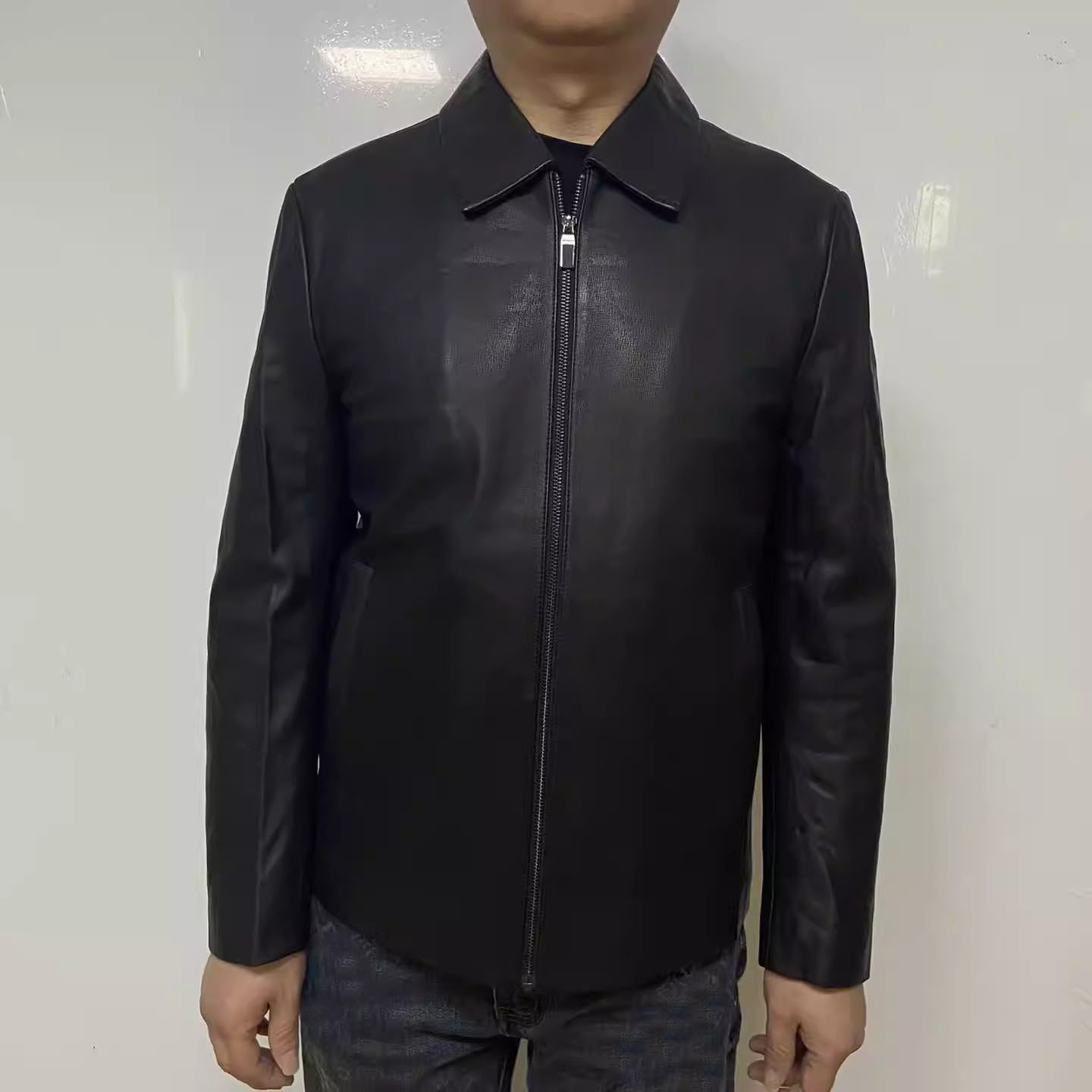 H1282秋冬款男士皮衣 绵羊皮革拉链商务休闲外套 时尚都市 105618