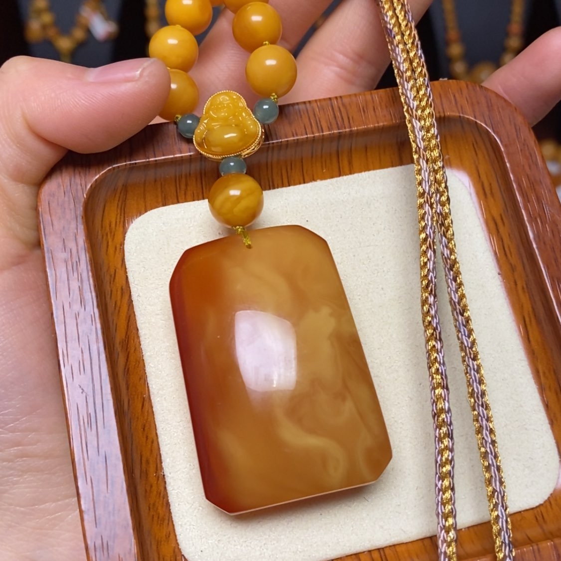 【闪购商品】蜜蜡颈饰未镶嵌项链