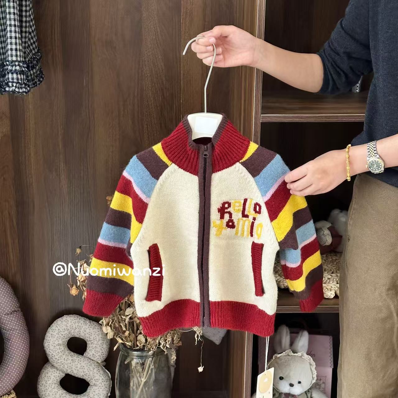 XZM-1856-儿童时尚洋气百搭彩卡通毛衣（冬款）