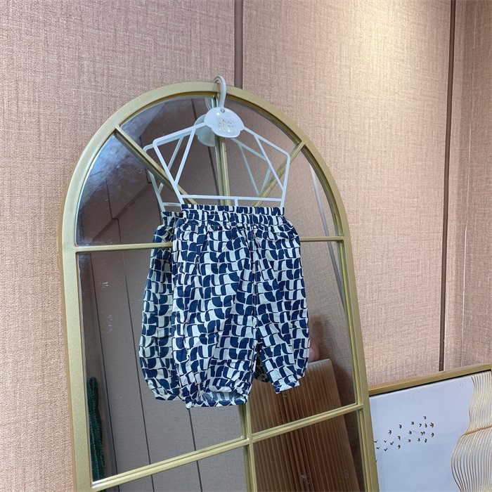 AC052  宝宝蓝色休闲裤子  短裤  夏款