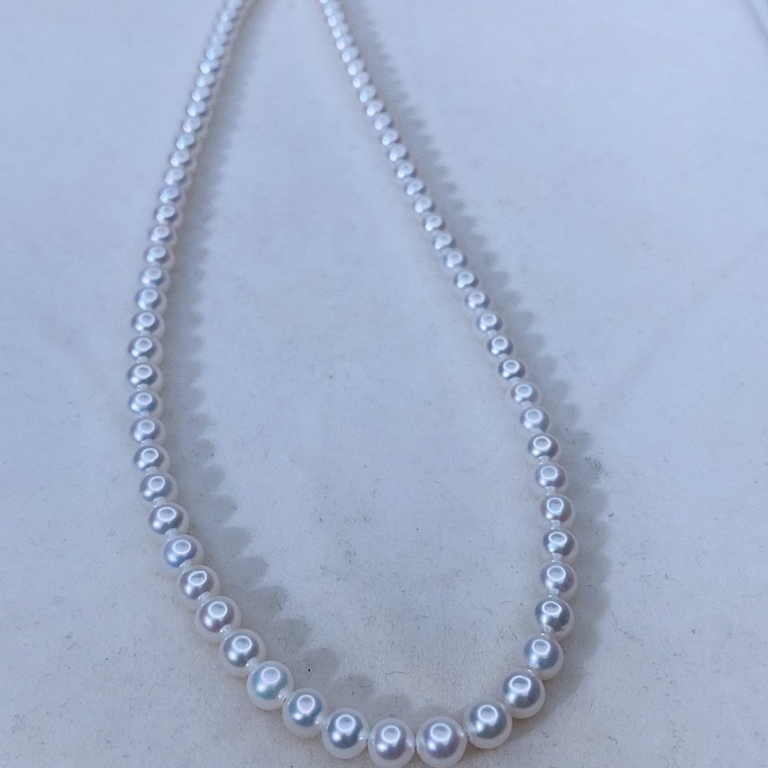 颈饰银S925镶嵌淡水珍珠馨*