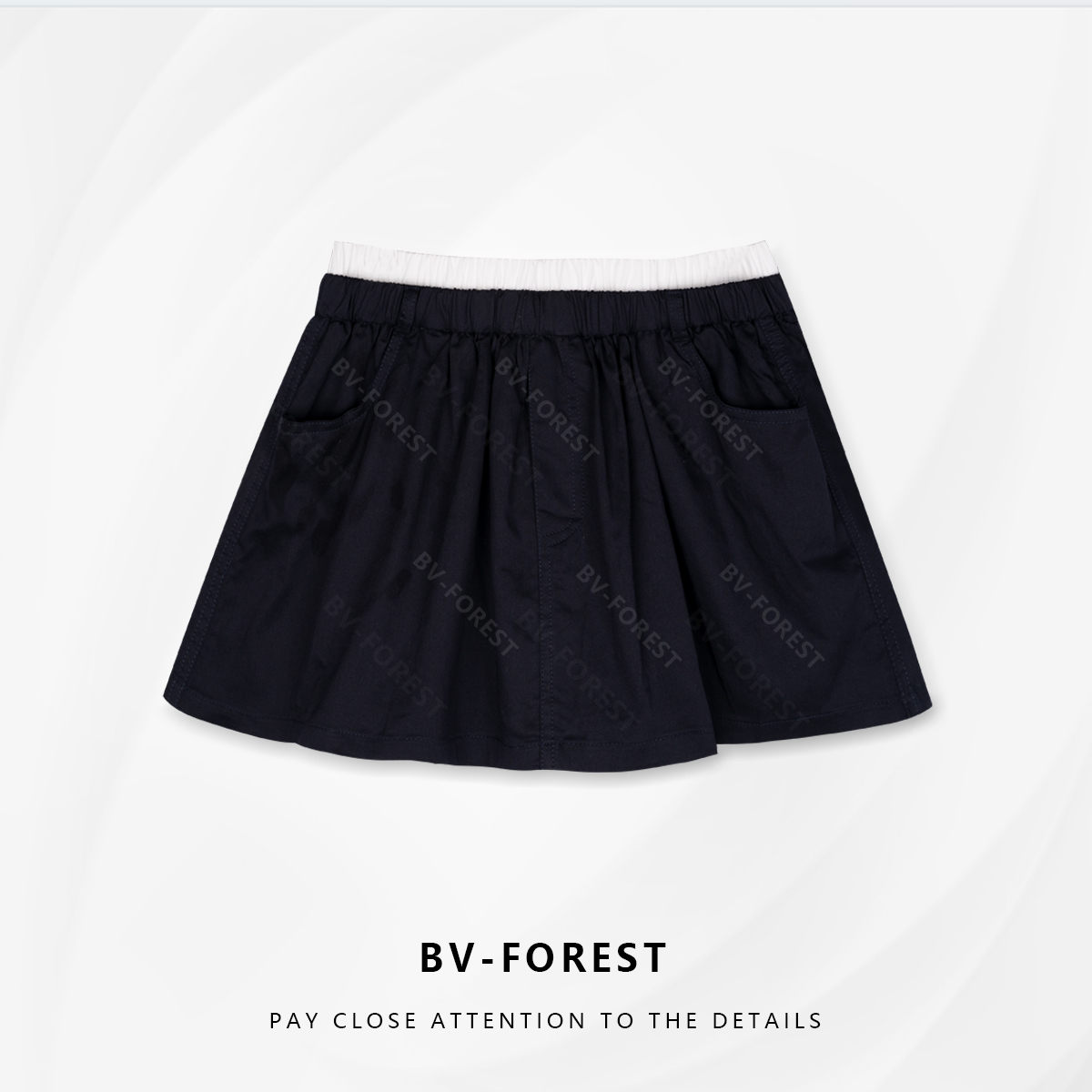 BV-FOREST“柠檬奶霜”夏季新款时尚百搭遮肉显瘦工装裤裙BV-B0296