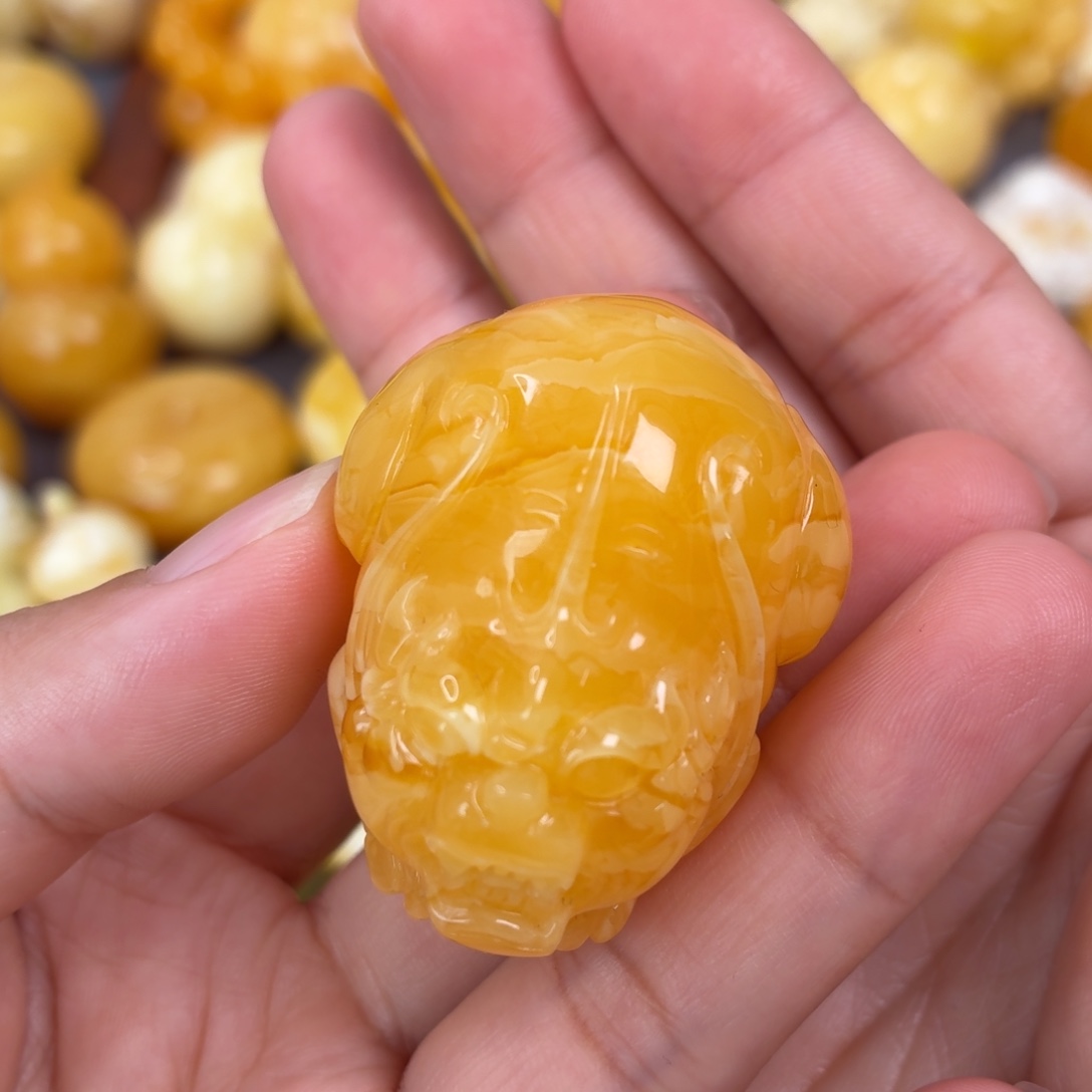 蜜蜡未镶嵌吊坠(不含链)貔貅