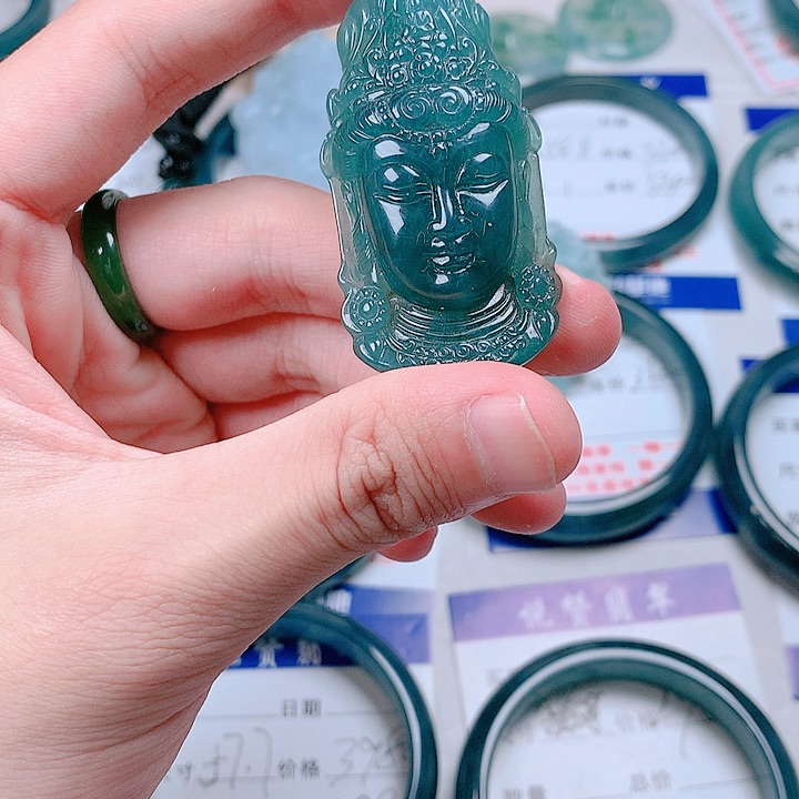 翡翠挂件未镶嵌多样性发货