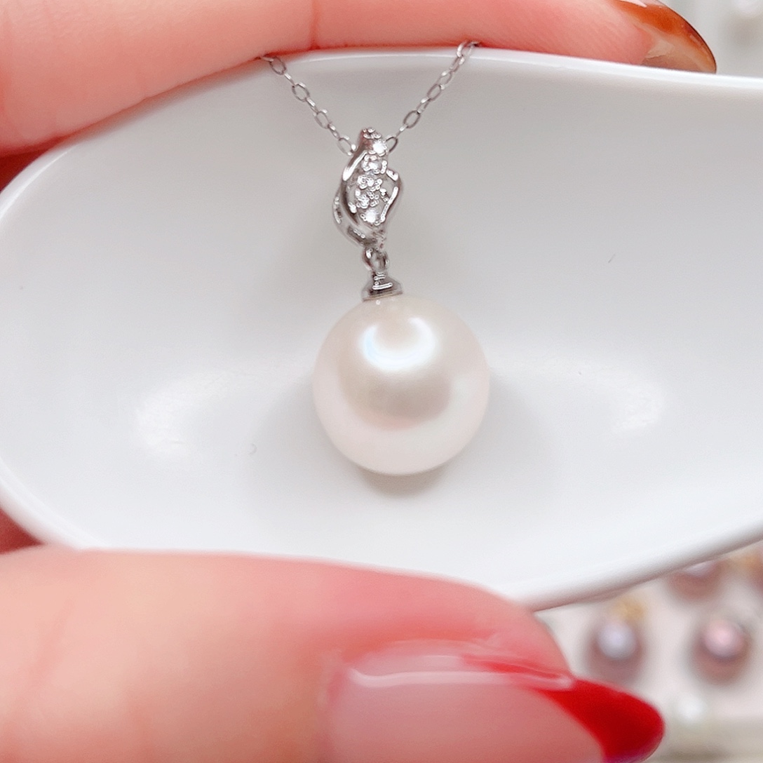 合金淡水珍珠吊坠(赠链)