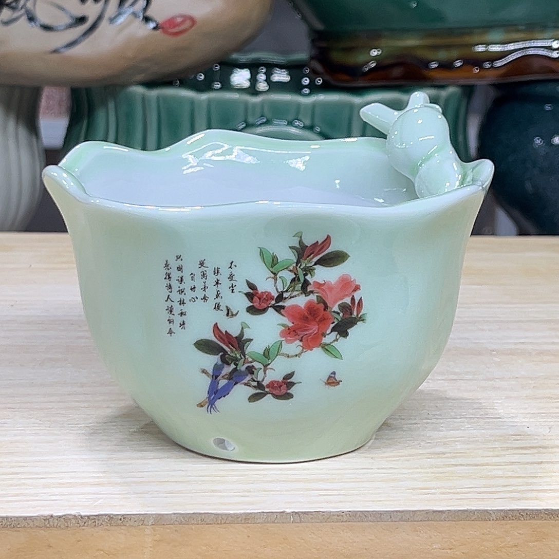 陶瓷绿植多肉微瑕花盆口径11*7.5