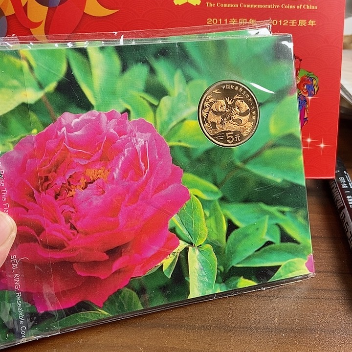 合金大熊猫四季卡-牡丹 阿啊啊