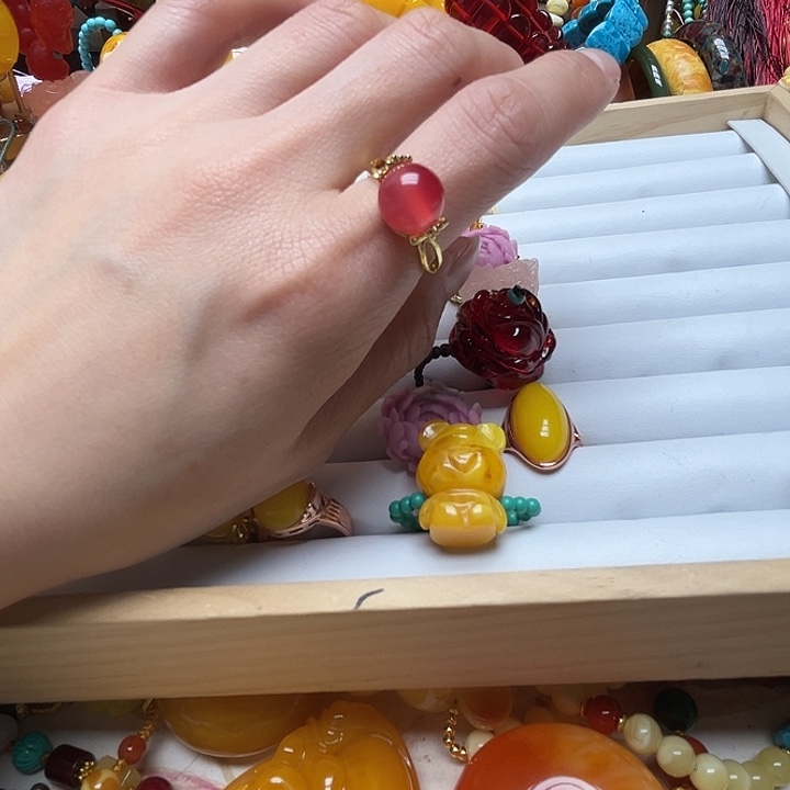 树脂制品1041海云母戒指