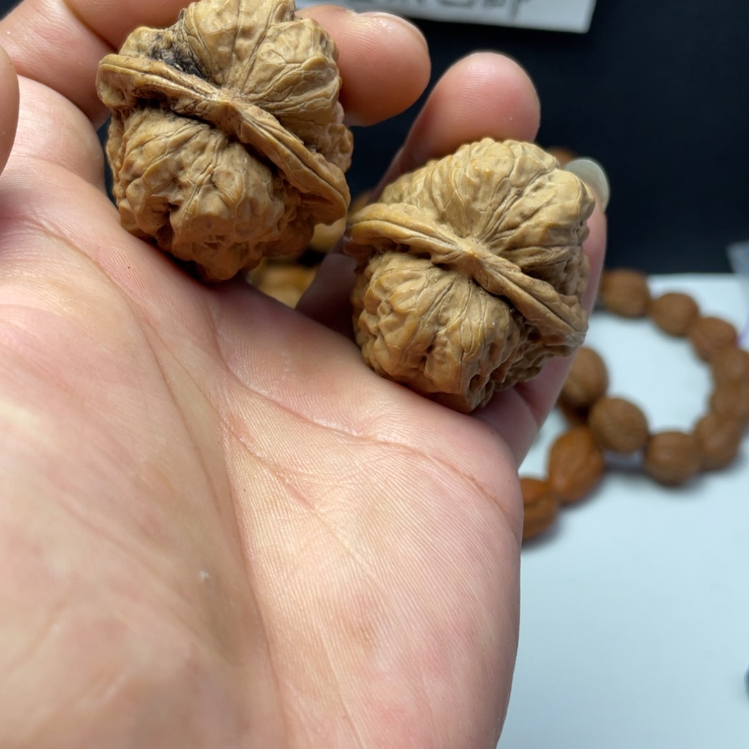 文玩核桃把件39蛤蟆头全品无修