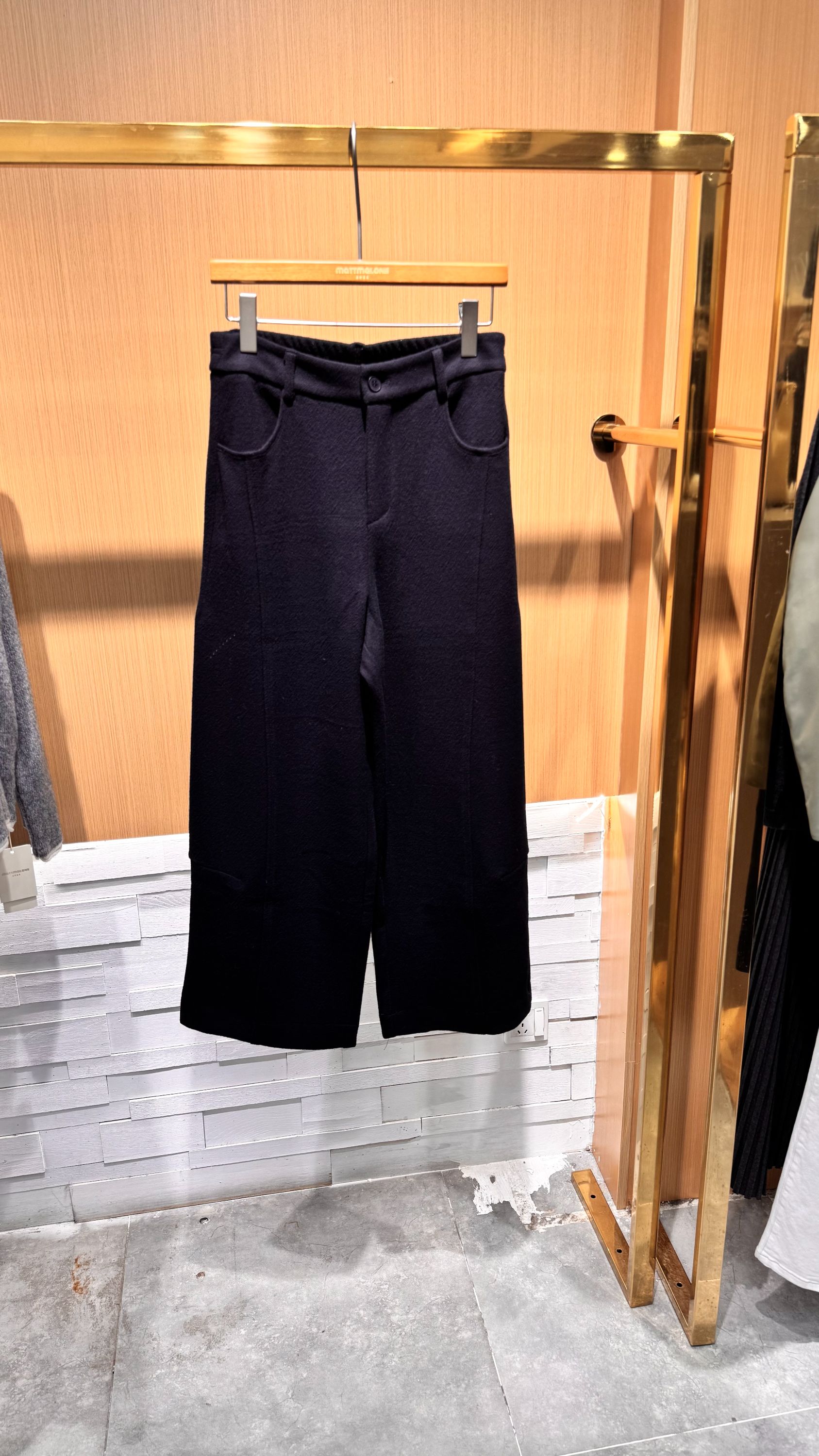 休闲裤秋冬九分裤舒适商务纯色加绒哪吒裤