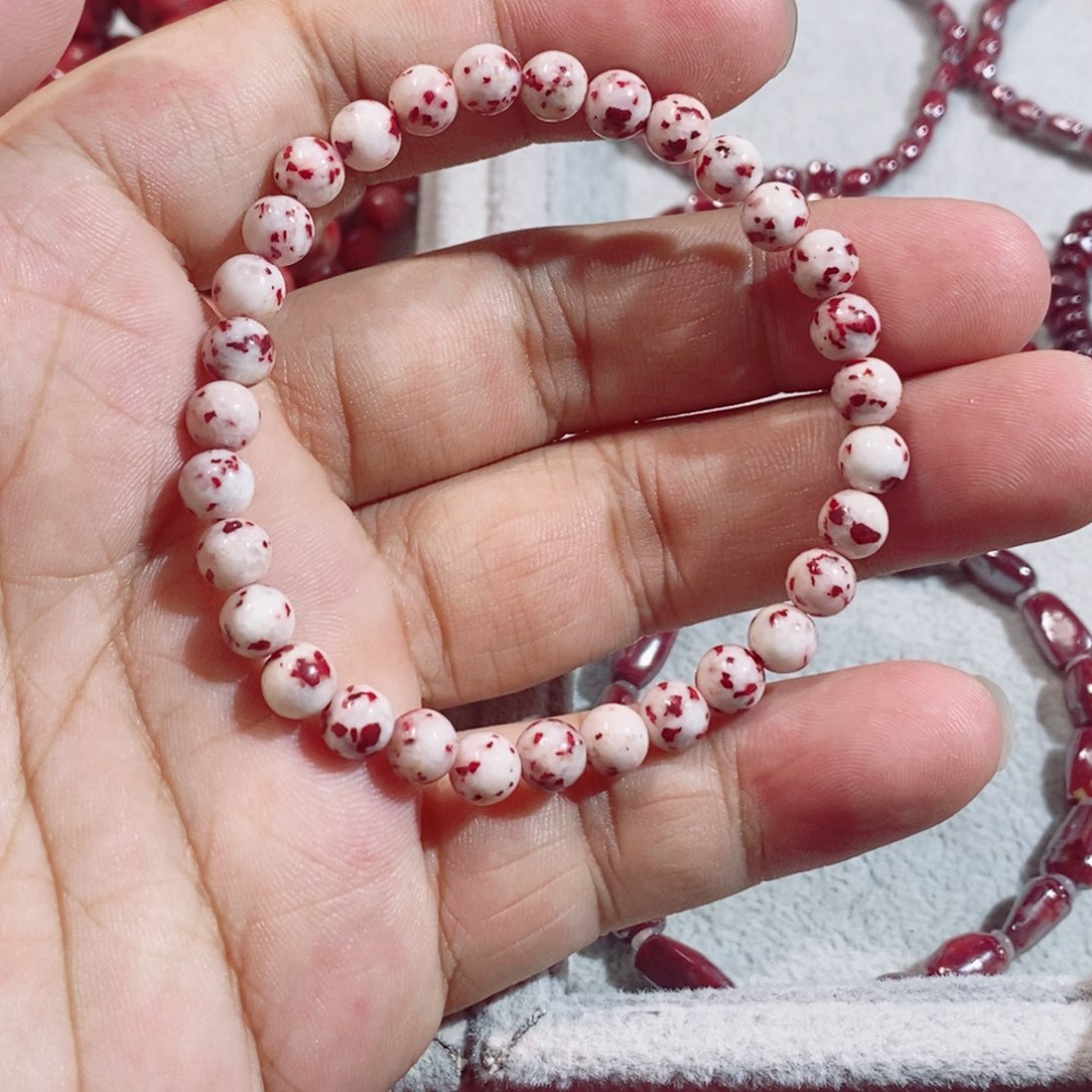 天然辰砂满天星手串