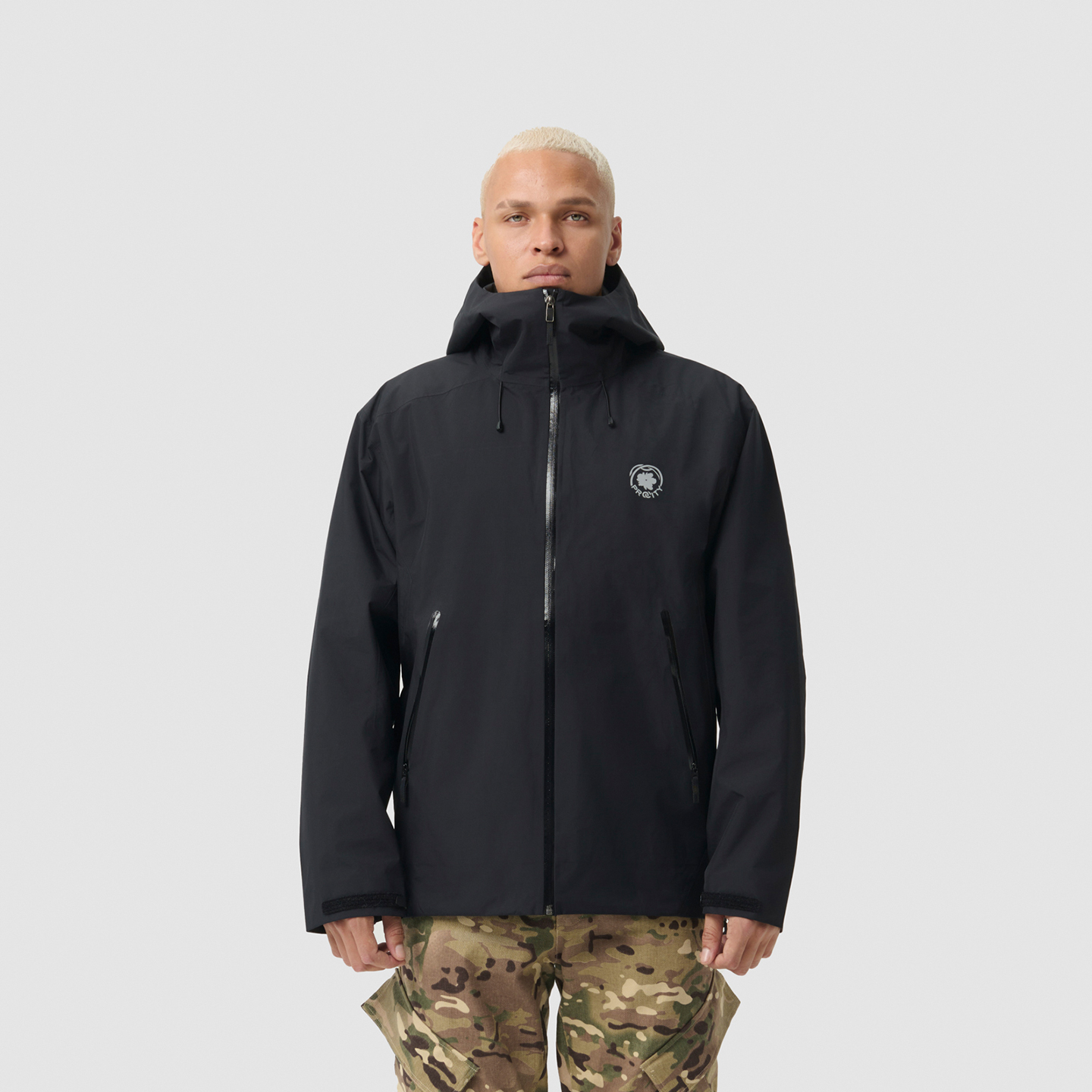 PROCITY压胶冲锋衣2025秋冬新款连帽战术软壳户外防风防水夹克男