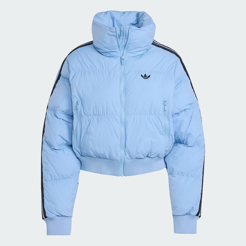 阿迪达斯 （adidas）三叶草女子保暖短款运动宽松棉服面包服JX2969