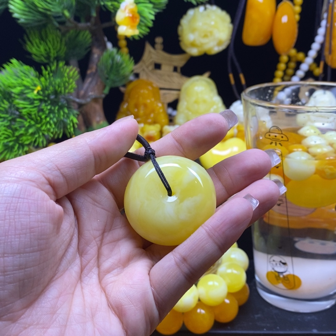 红***1无非金属百花蜜平安扣全品