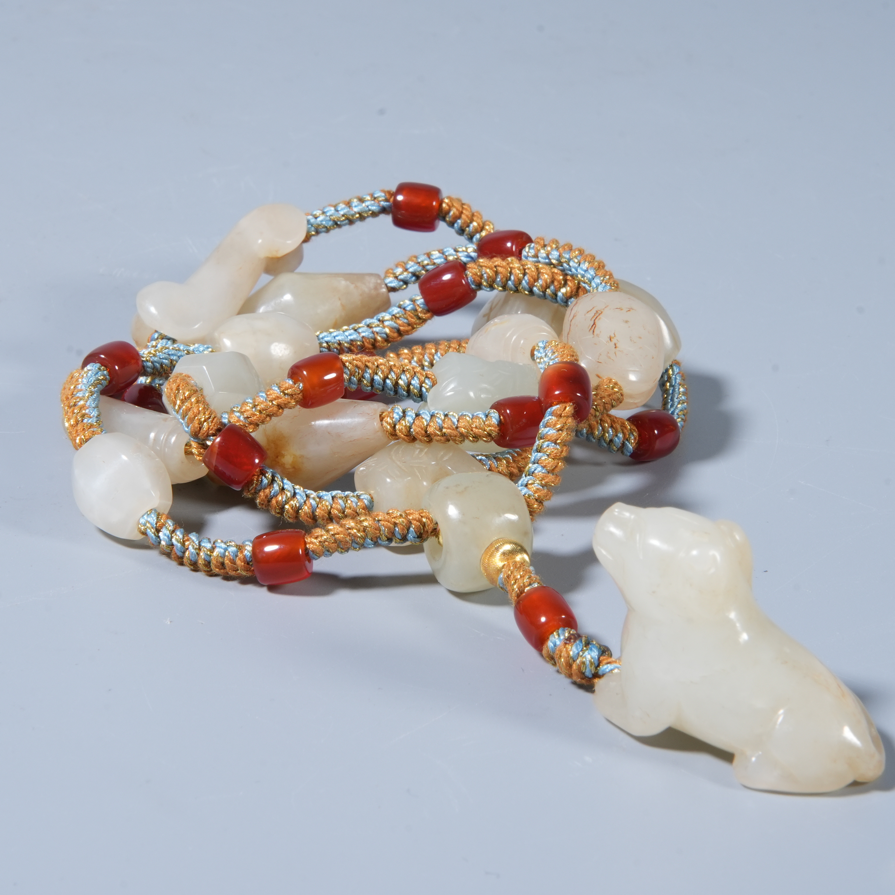 Tgz11 明代 和田玉瑞兽挂件