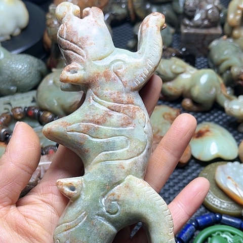 白玉菩提吊坠摆件