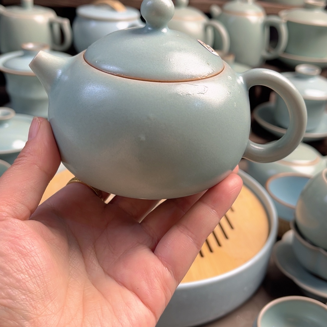 陶摆件瓷仿古釉西施壶原矿