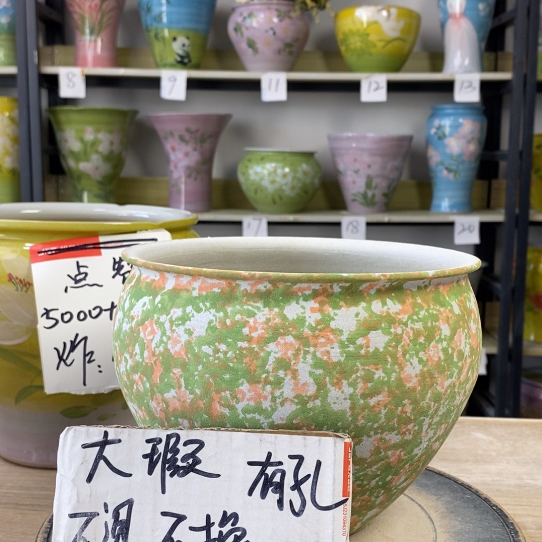 景德镇手工手绘陶瓷花盆