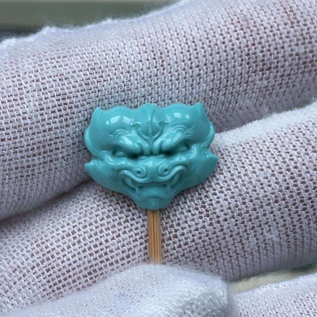 绿松石挂件未镶嵌13✖️16.5✖️6.8mm