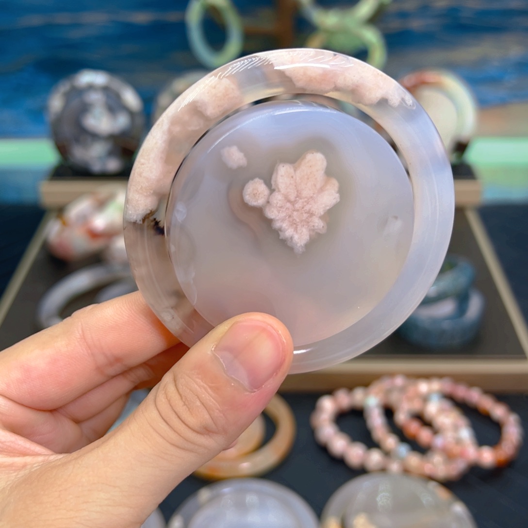 天然樱花手镯 57圈口 