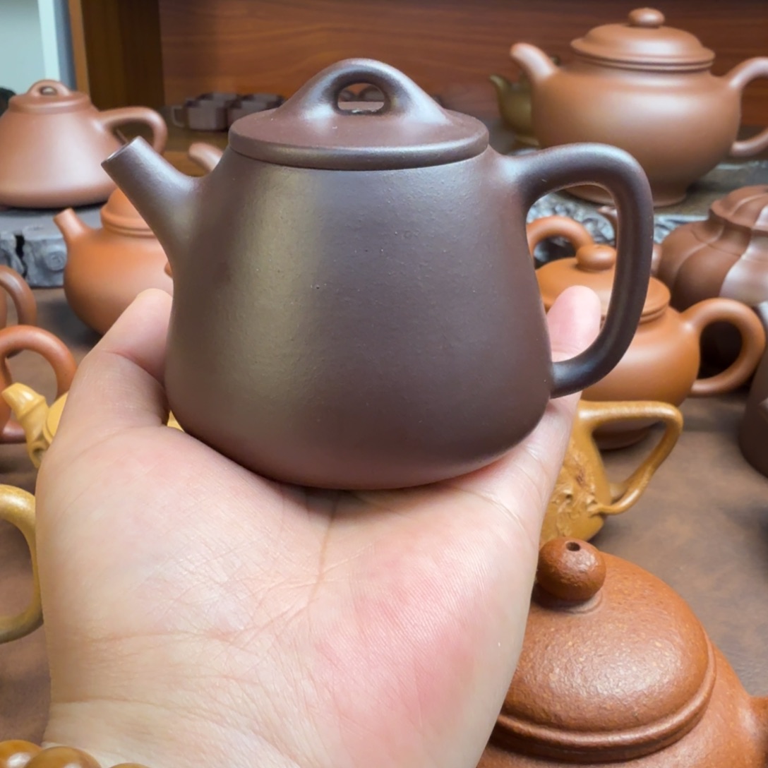 紫砂茶壶半手工高瓢容量150