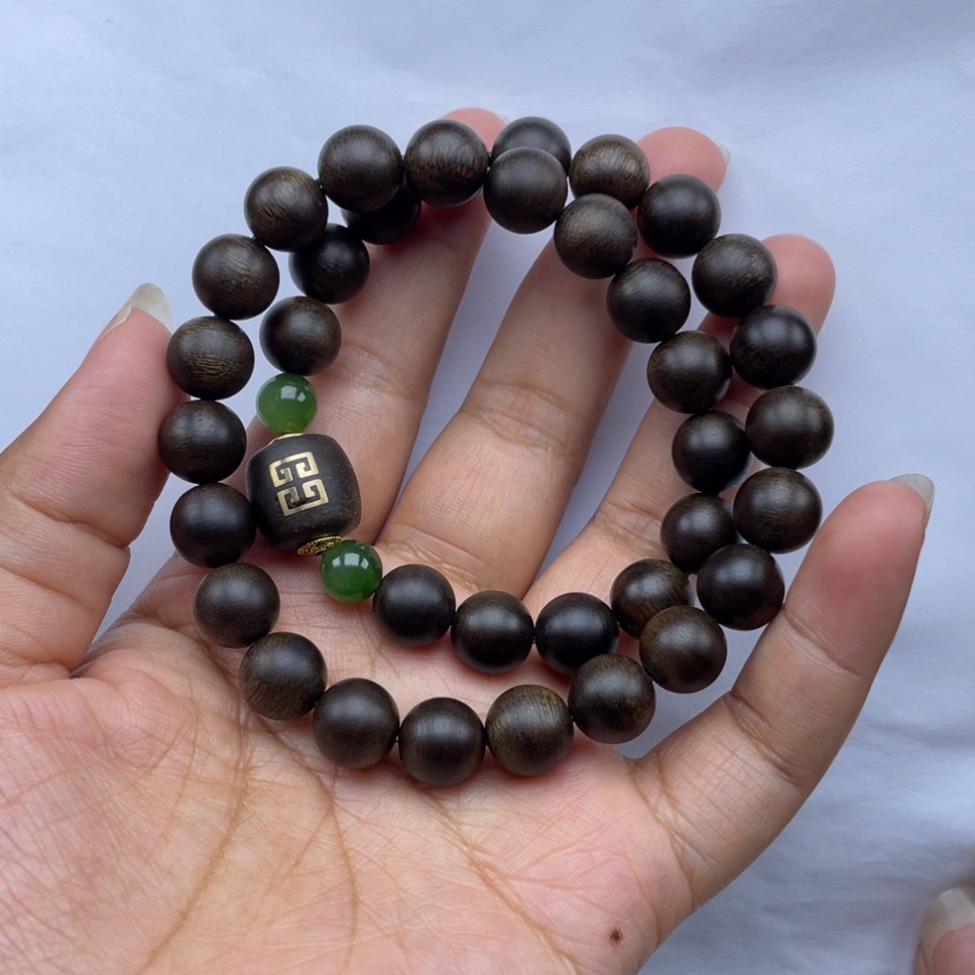 【闪购商品】沉香手串越南白棋1.0