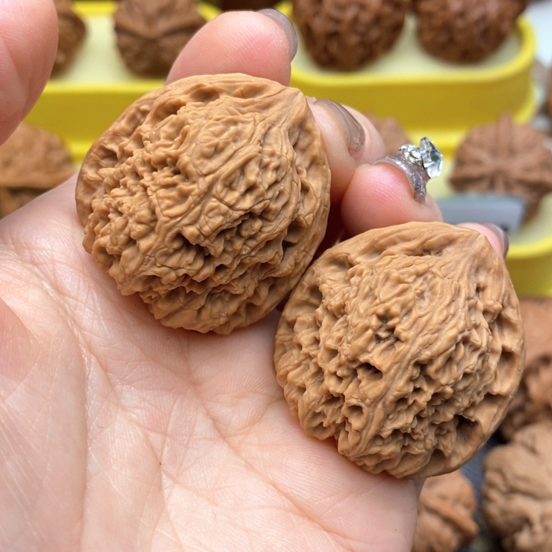 把件文玩核桃222号三角将