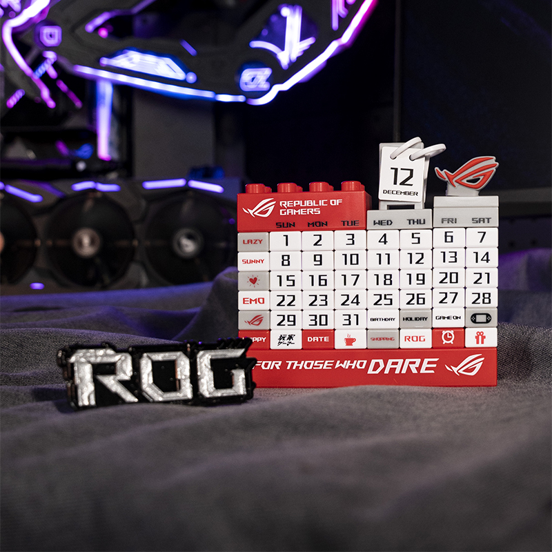 ROG积木日历、万年历DIY摆件
