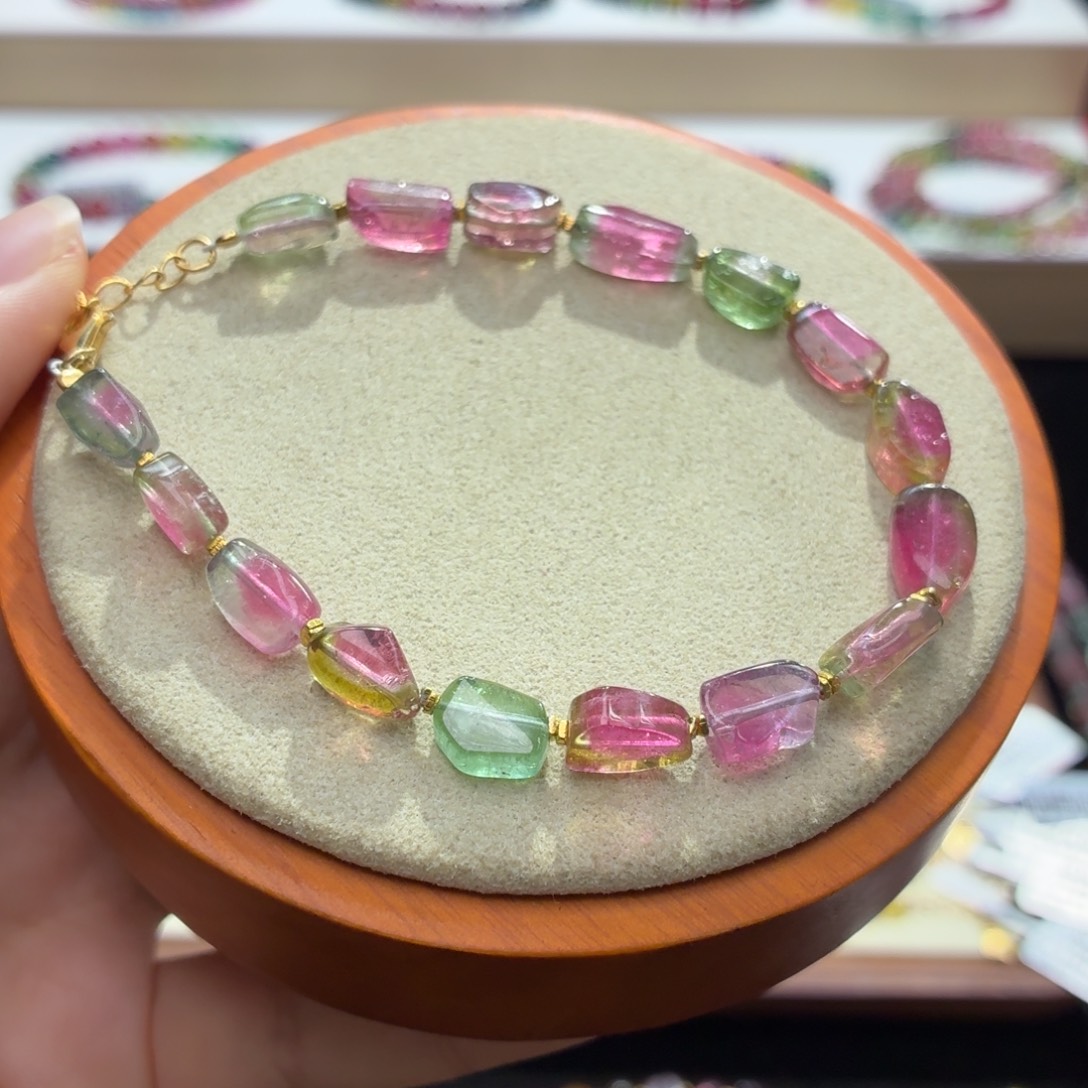 碧玺手串未镶嵌两天看货期