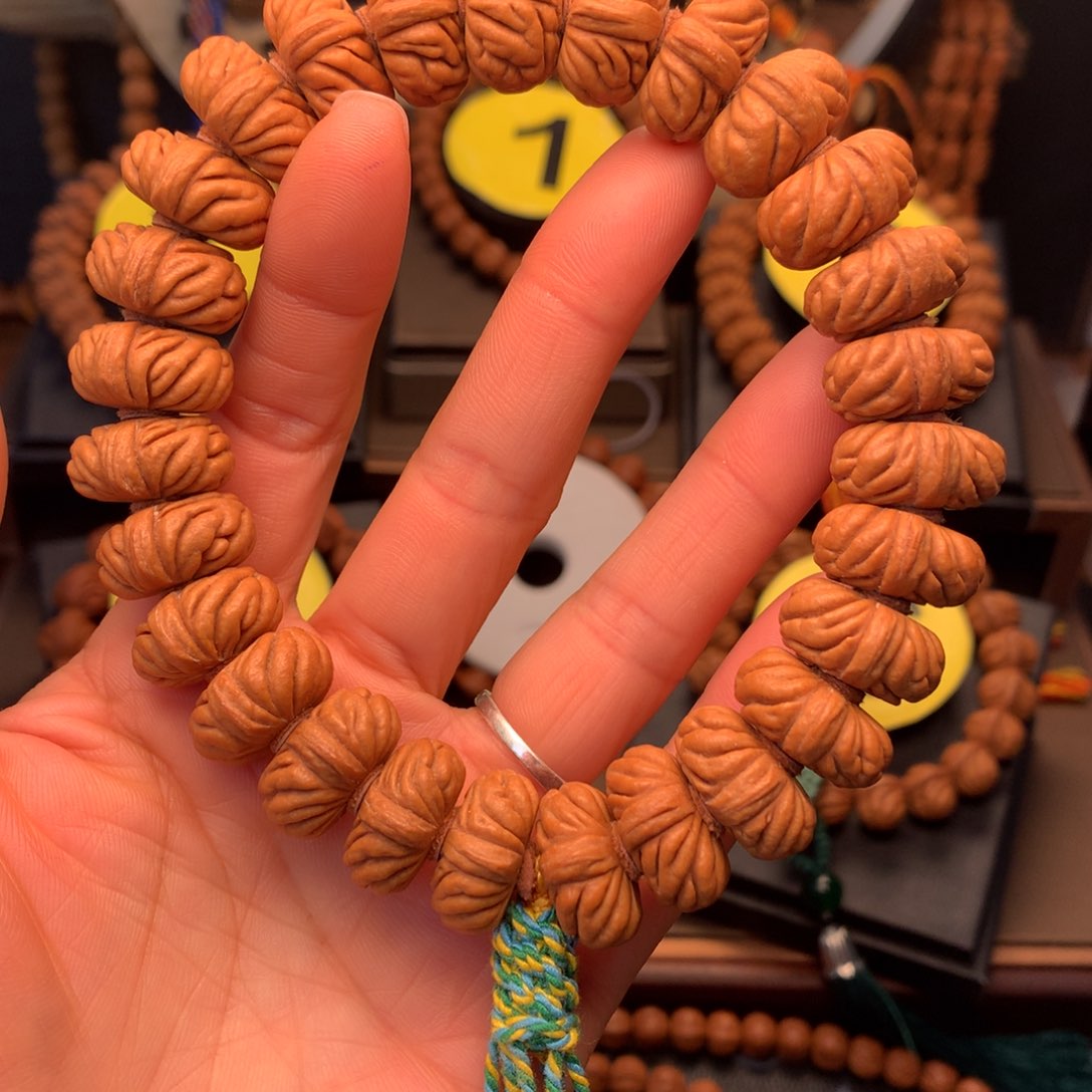 桃核手串宽祥龙纹手串20