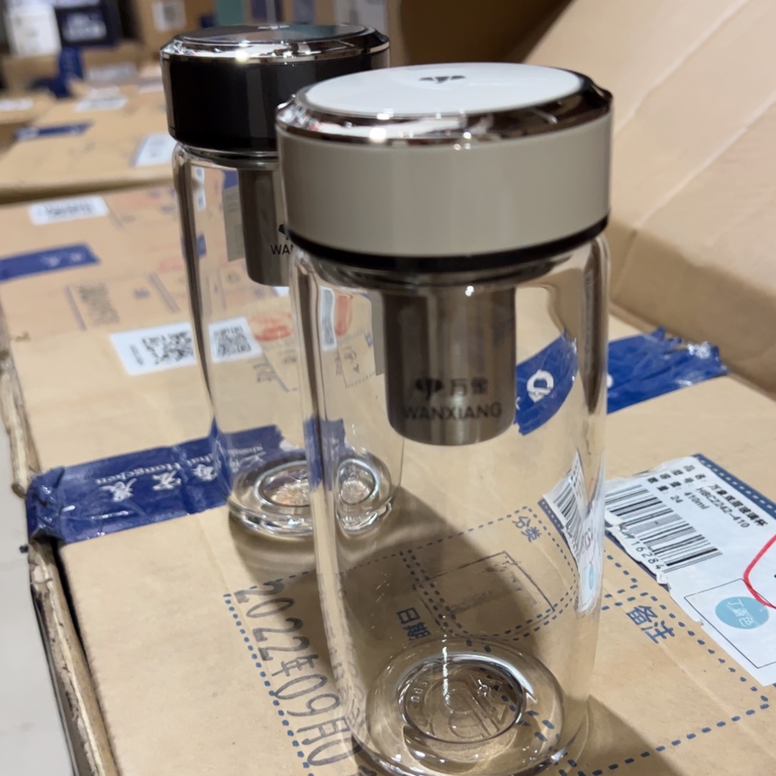 U269白单层烫手玻璃杯390杯套