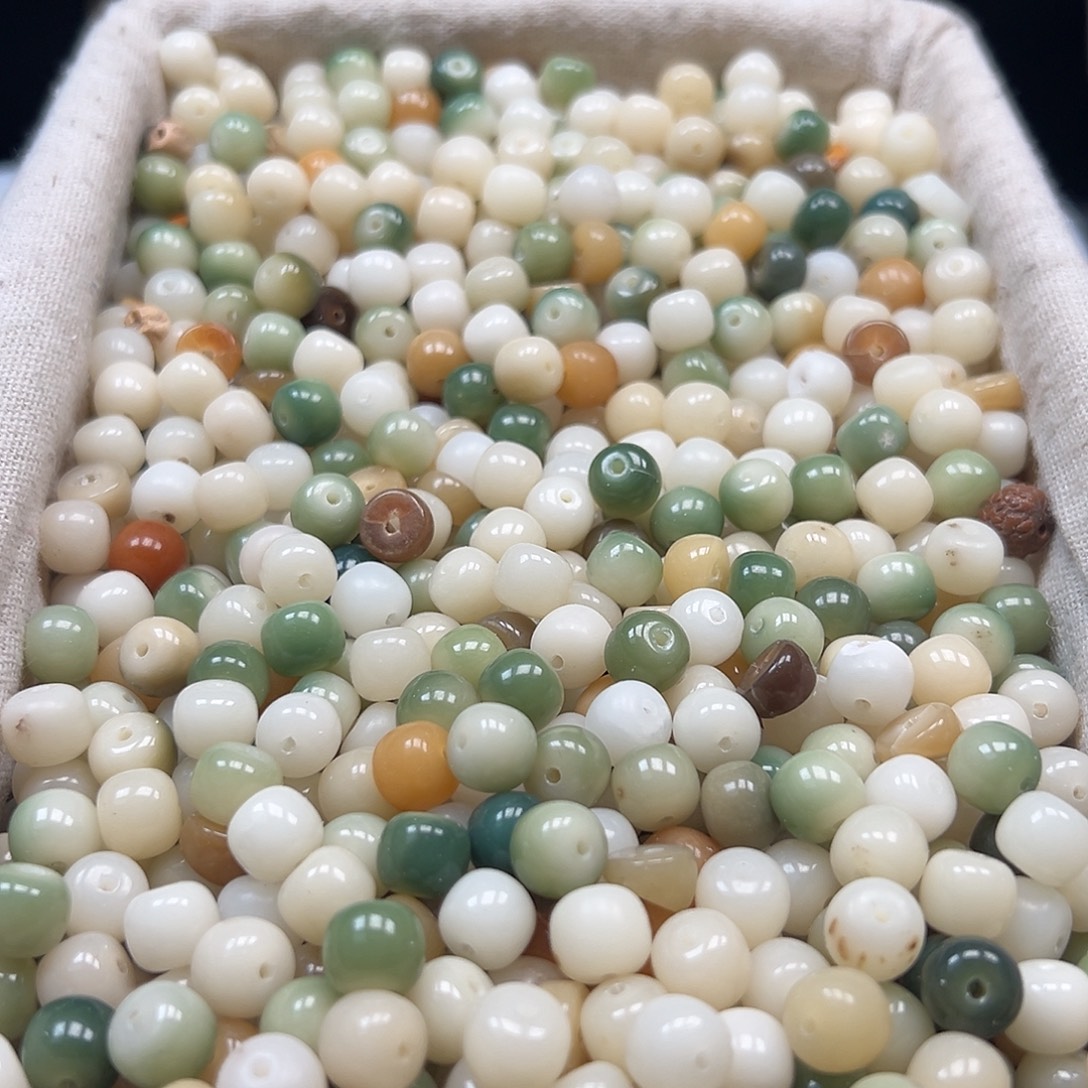 手串菩提根/象牙果瑕疵卡9非料桶混500颗有坏