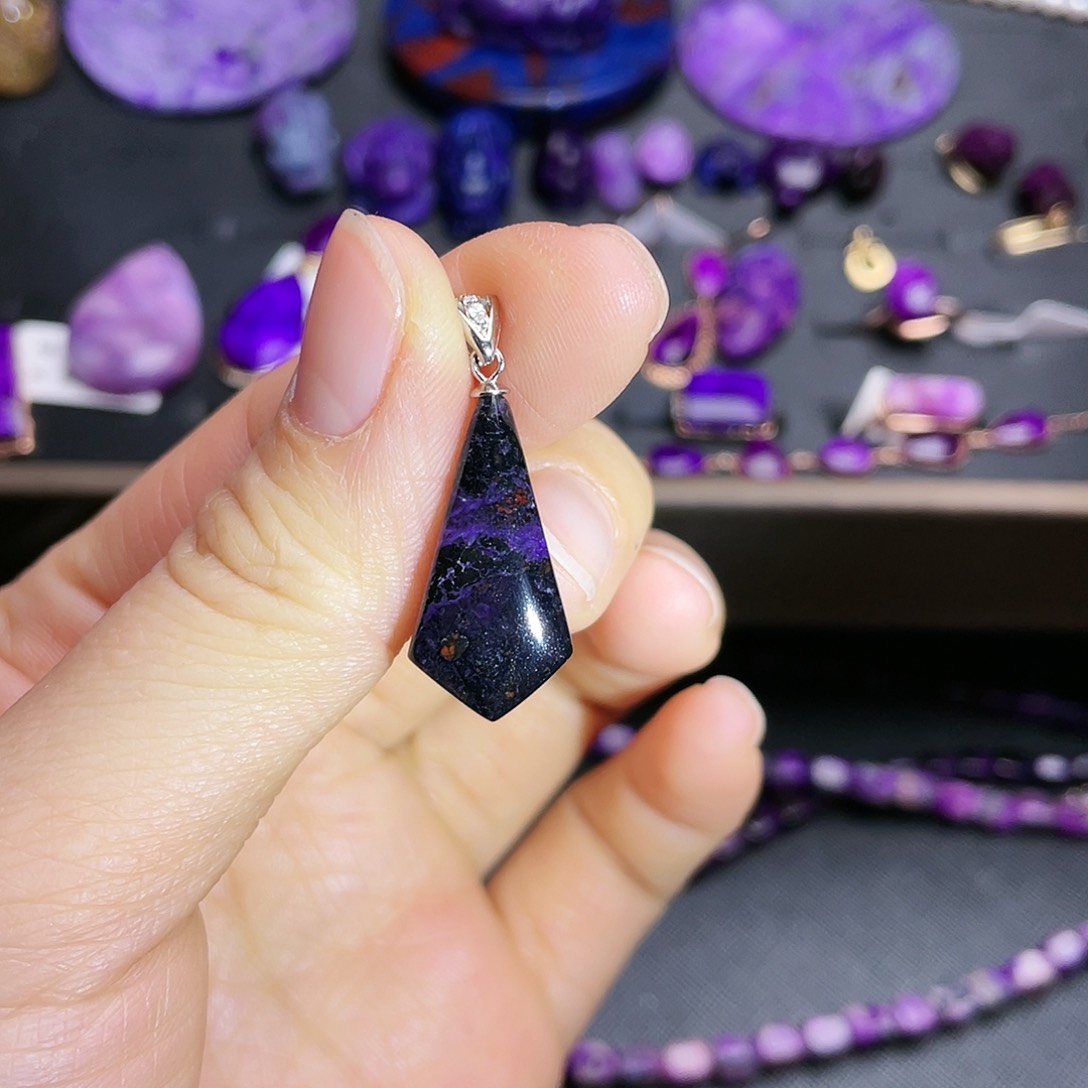 苏纪石（舒俱来）吊坠银S925镶嵌