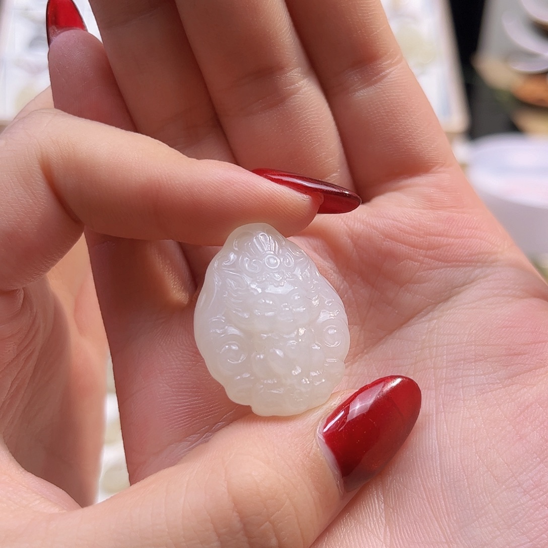 和田玉未镶嵌吊坠(不含链)