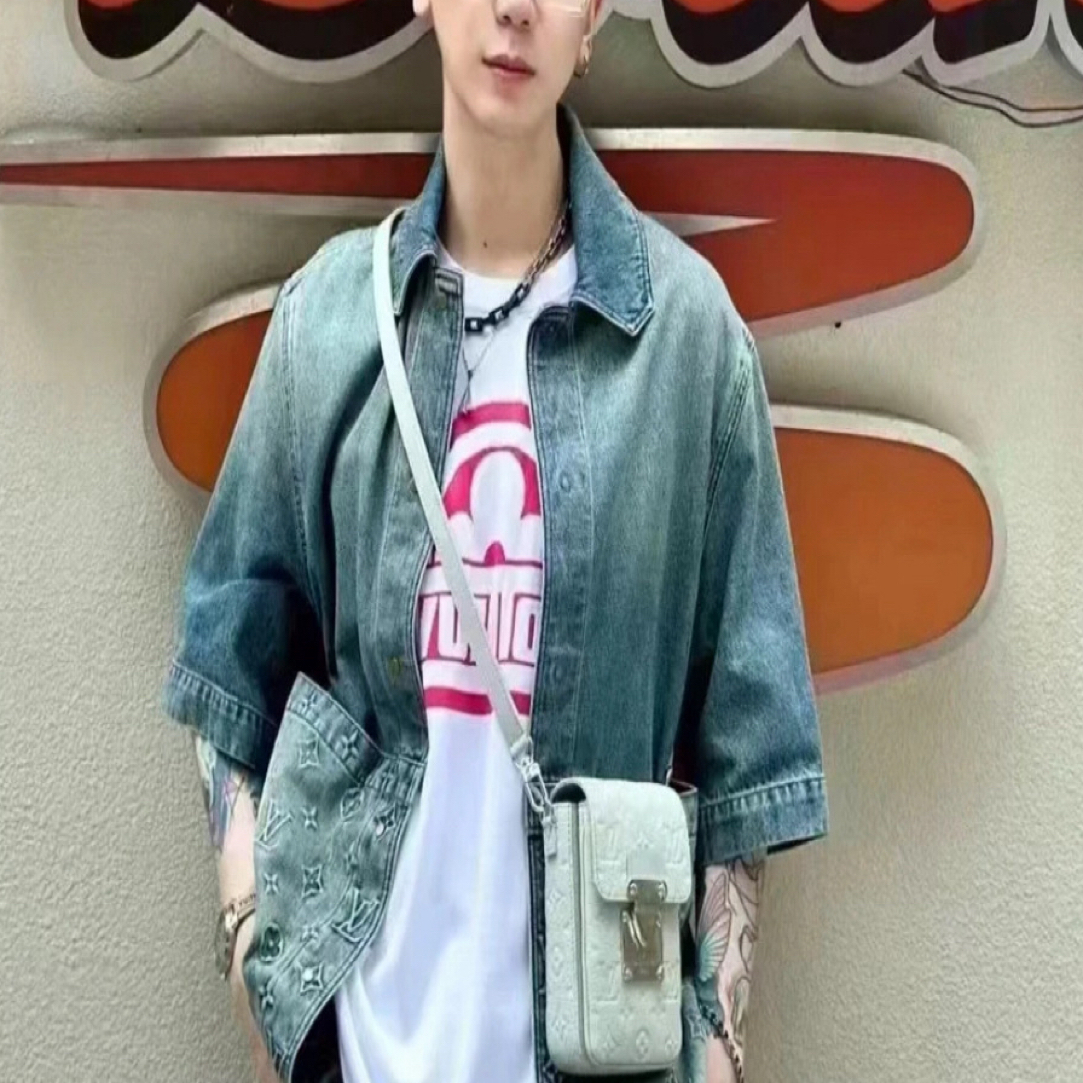 99新 LouisVuitton/路易威登 99新-全皮压纹老花薄荷绿拼银盒子包