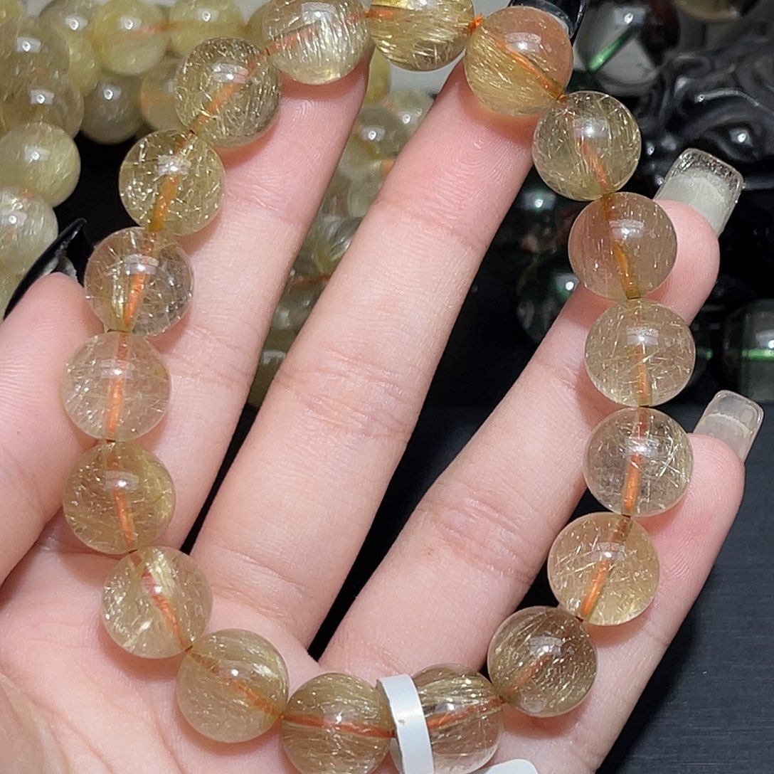 水晶手链未镶嵌?****?金发晶11+