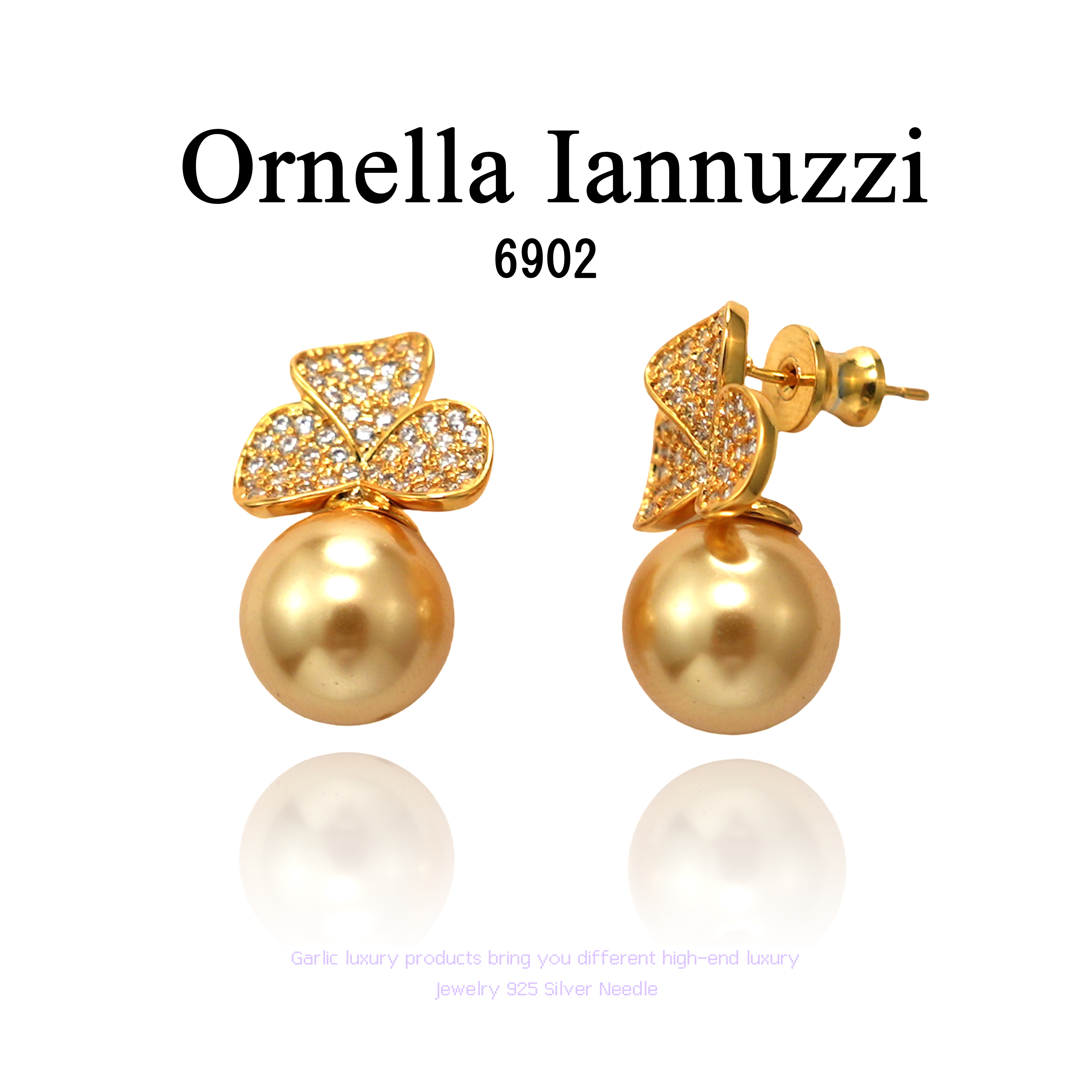 铜合金耳饰 Ornella Iannuzzi耳饰~6902     X