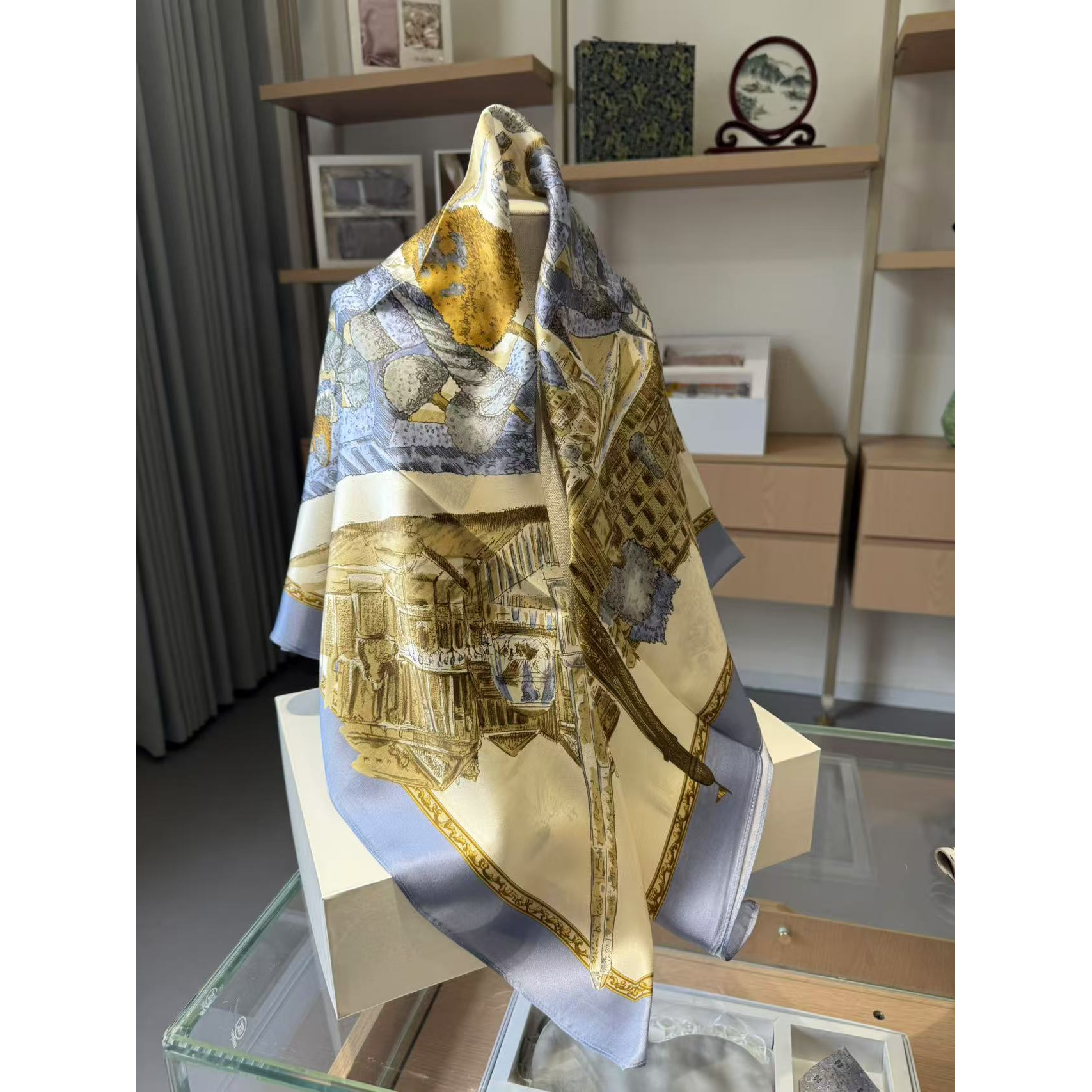 《尾单43》90真丝丝巾